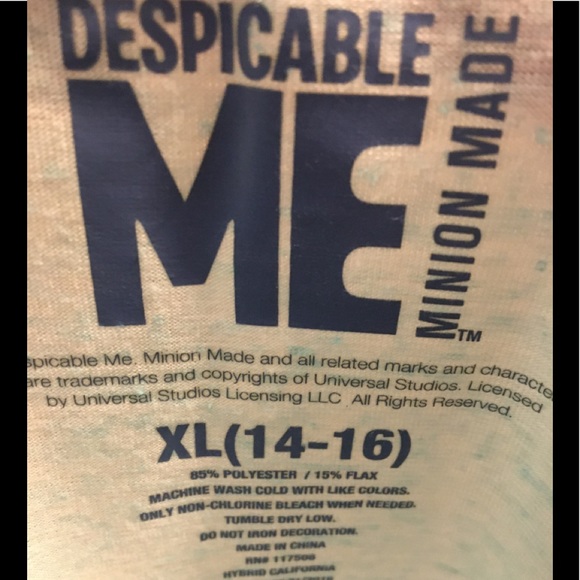 2 for $10 😀 🎉 Minions T-shirt! 🎉 Kid’s XL or women’s S - Picture 4 of 4